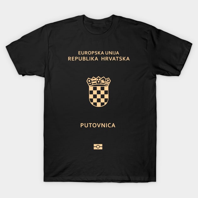 Croatia passport T-Shirt by Travellers